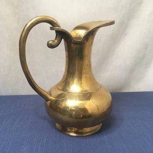vintage brass pitcher